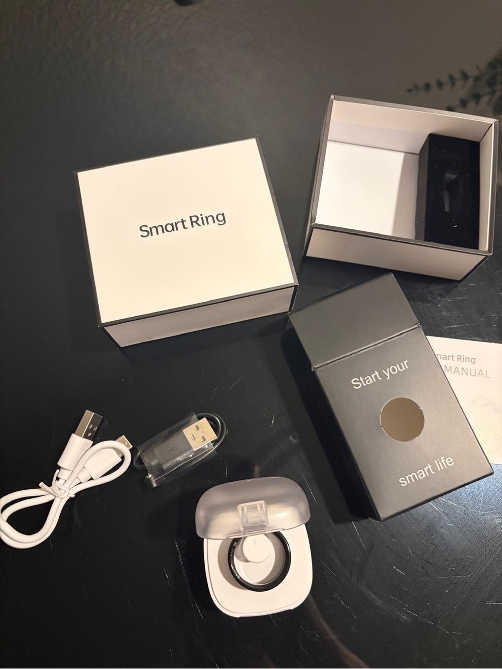 Smart Ring Wireless Charging Kit in White - Unbranded
